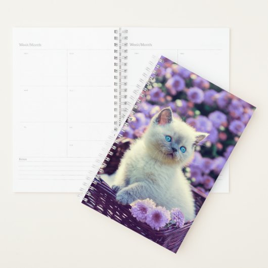 自分の猫写真カスタムを作成する プランナー手帳 (ディスプレー)