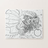 自分の猫龍を彩る ジグソーパズル (横)