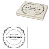 自分の獲得した素朴差出人住所の作成 ラバースタンプ (押印)