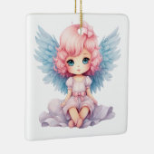 自分の甘いクリスマスエンジェルを作成 セラミックオーナメント (右)