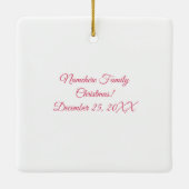 自分の甘いクリスマスエンジェルを作成 セラミックオーナメント (裏面)