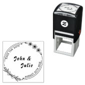 自分の甘いスタンプ結婚式を作成する日付を保存 セルフインキングスタンプ (インサイチュ)