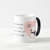 自分の甘い亀の鳩のクリスマスを作成 モーフィングマグカップ (正面右)