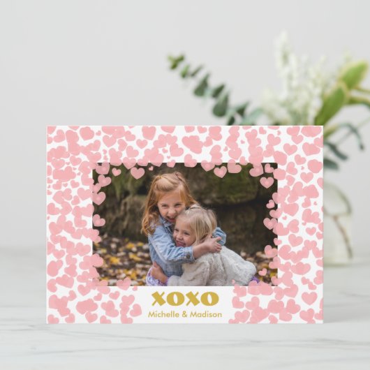 自分の甘い写真のバレンタインデーを作成 シーズンカード (スタンド正面)