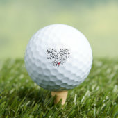 自分の生きる人生を愛する ゴルフボール (インサイチュ 木)