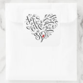 自分の生きる人生を愛する スクエアシール (バッグ)