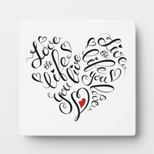 自分の生きる人生を愛する フォトプラーク (正面)