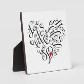 自分の生きる人生を愛する フォトプラーク (正面)