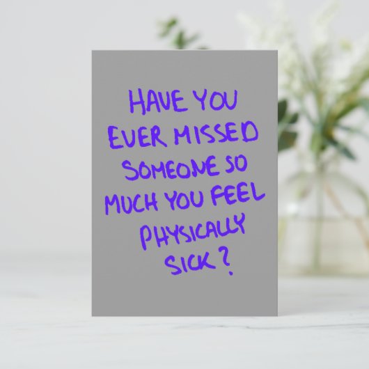 自分の生恋しく思き物を誰かに愛されて感じいる カード (スタンド正面)