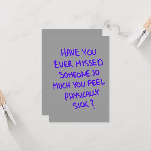 自分の生恋しく思き物を誰かに愛されて感じいる カード (正面/裏面インサイチュ)