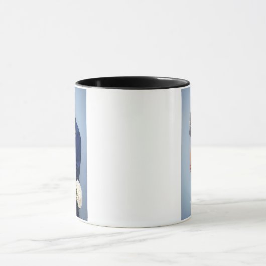 自分の画像の写真を追加カスタムする マグカップ (中央)