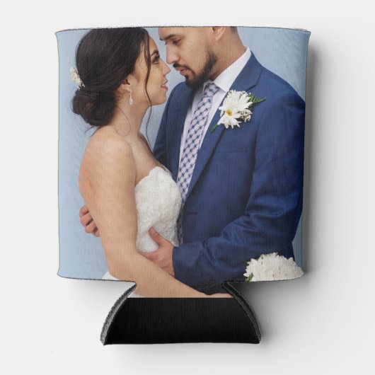 自分の画像の写真を追加カスタムする 缶クーラー (正面)