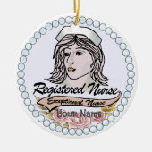 自分の登録されたカスタムナースオーナメント セラミックオーナメント (正面)
