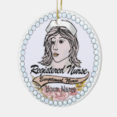 自分の登録されたカスタムナースオーナメント セラミックオーナメント (左)