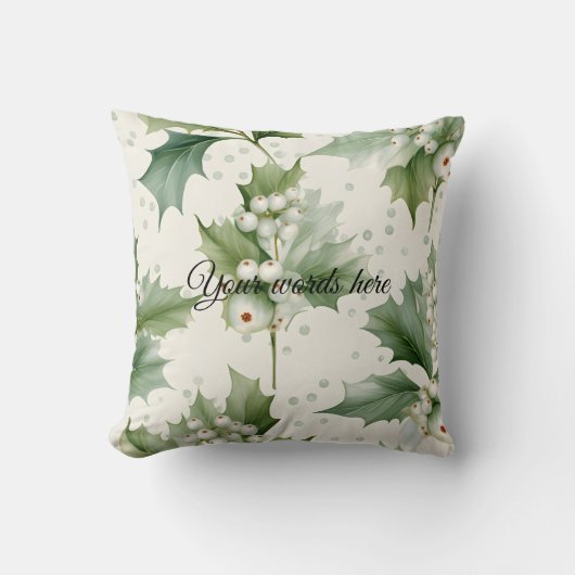 自分の白い母指をエレガント作成する クッション (正面)