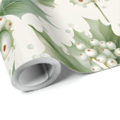 自分の白い母指をエレガント作成する ラッピングペーパー (ロールコーナー)