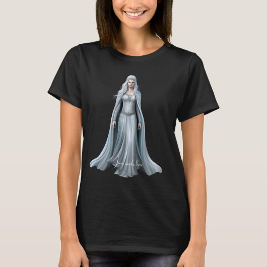 自分の白い魔女を作成 Tシャツ (正面)
