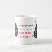 自分の白黒のメリークリスマスを作成 モーフィングマグカップ (中央)