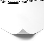 自分の白黒の曼荼羅に色を付ける ポスター (角)