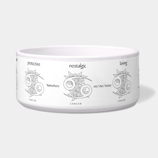 自分の白黒エレガントのがんを作り出す ボウル (正面)