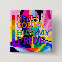 自分の真正性を受け入れるオーナメント 缶バッジ