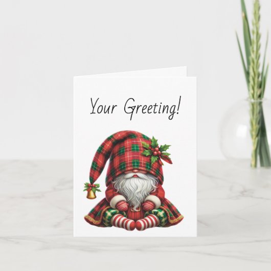 自分の眠いクリスマスプレド格言の作成 シーズンカード (正面)