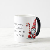 自分の眠いペパーミントクリスマス格言を作成 モーフィングマグカップ (正面右)