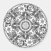 自分の着色ブックのデザイン動物の動物 ラウンドシール (正面)