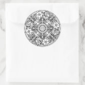 自分の着色ブックのデザイン動物の動物 ラウンドシール (バッグ)