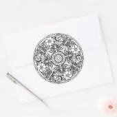 自分の着色ブックのデザイン動物の動物 ラウンドシール (封筒)