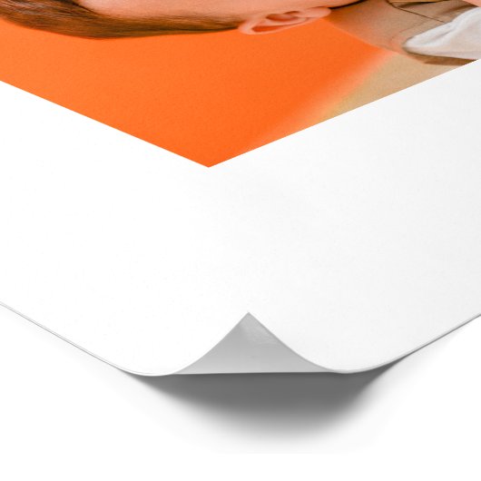 自分の祖父母を作成するフォトコラージュの大きい ポスター (角)