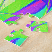 自分の神を創造する祝福感動的文字 ジグソーパズル (側面)