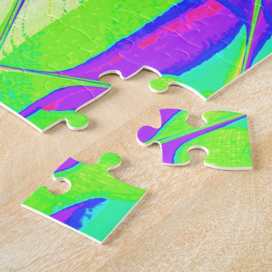 自分の神を創造する祝福感動的文字 ジグソーパズル (側面)