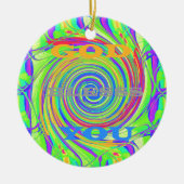 自分の神を創造する祝福感動的文字 セラミックオーナメント (正面)