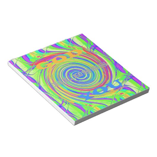 自分の神を創造する祝福感動的文字 ノートパッド (アングル)