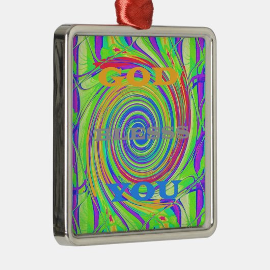 自分の神を創造する祝福感動的文字 メタルオーナメント (右)