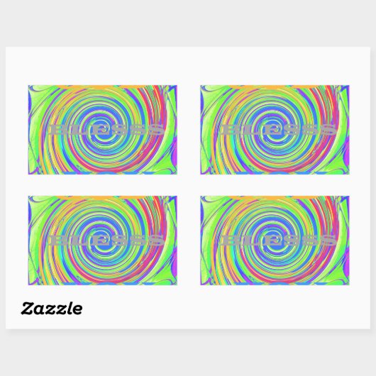 自分の神を創造する祝福感動的文字 長方形シール (シート)