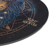 自分の神秘的なレオのガラスの祭壇ボードを作成 カッティングボード (角)