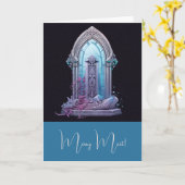 自分の神秘的な扉を作る カード (黄色い花)