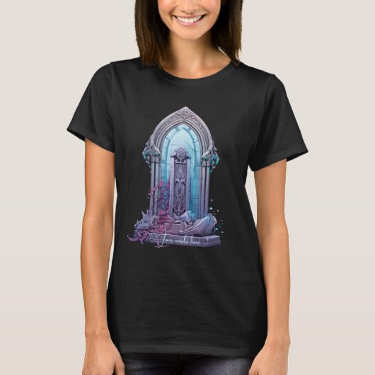 自分の神秘的な扉を作る Tシャツ (正面)