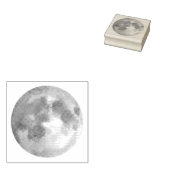 自分の神秘的な満月を作る ラバースタンプ (押印)