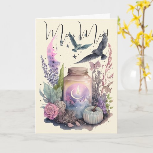 自分の神秘的な秋を作り上げる カード (黄色い花)