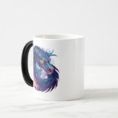 自分の神秘的な紫の龍を作成 モーフィングマグカップ (正面左)