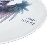 自分の神秘的な紫色のフクロウを作成 カッティングボード (角)