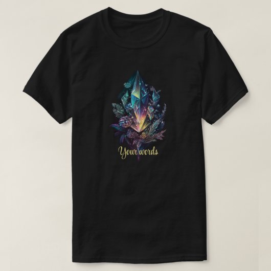自分の神秘的な結晶を作る Tシャツ (デザイン正面)