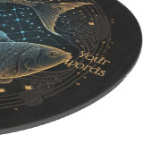 自分の神秘的な魚座ガラスの祭壇ボードを作成 カッティングボード (角)