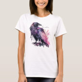 自分の神秘的な黒いレイヴンを作る Tシャツ (正面)