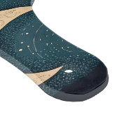 自分の神秘的な黒猫とワイルドフラワーを作成 カッティングボード (角)