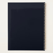 自分の神秘的な黒猫とワイルドフラワーを作成 プランナー手帳 (裏面)