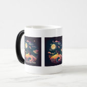 自分の神秘的な黒猫の風景を作る モーフィングマグカップ (正面左)